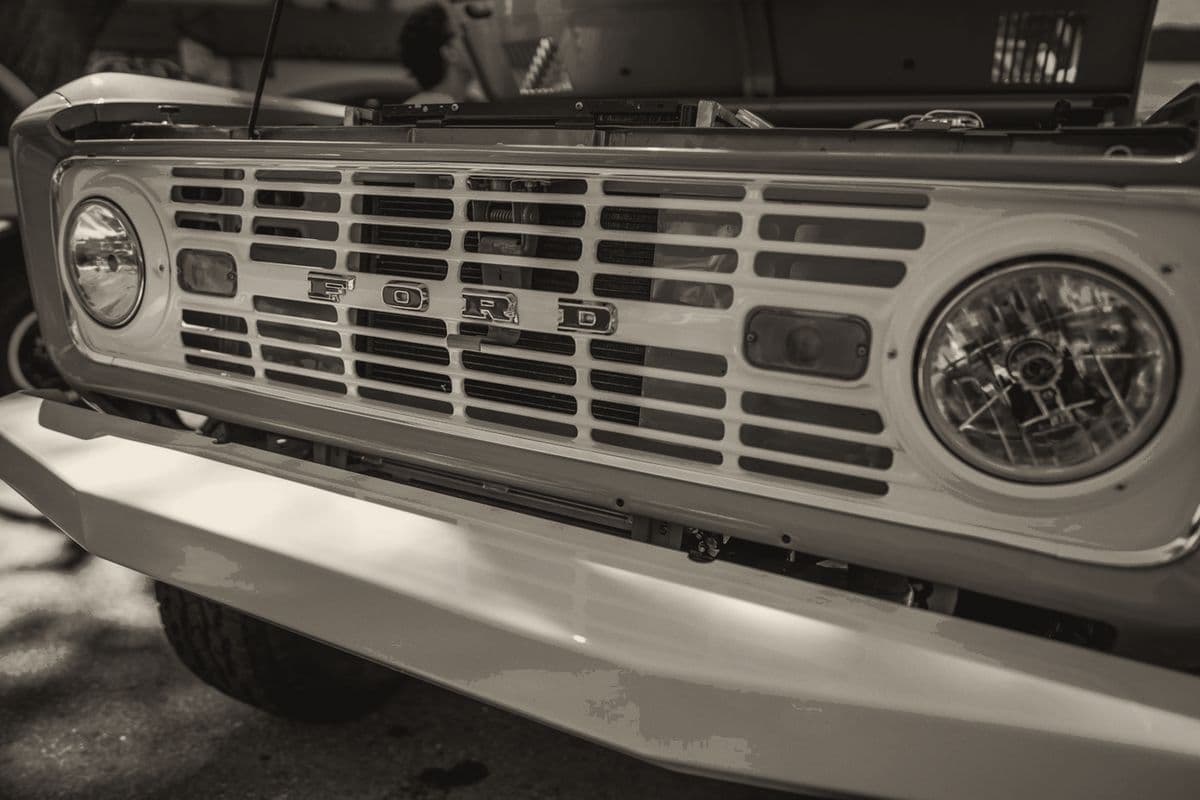 Early Ford Bronco and Toyota FJ40